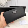 أعلى جودة الجودة المحافظ المحفظة Zippy Designer Walet P حاملي البطاقات الأسود من الجلد الأصلي Long Classic Fashion Wallet Handhide Handbag with box