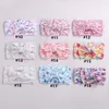 Hair Accessories 20 PcsLot Floral Print Baby Nylon Headbands Cable Knit Bow Headwraps Kids Girls 231031