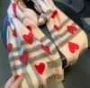 Милый стильный женский семейный подарочный шарф, новая роскошная шаль из 100% кашемировой ткани, классический дизайн, модные аксессуары, зимний теплый удобный шарф