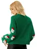 Damenpullover 2024 Winter Warm Mama Kinder Weihnachten Strickpullover Frauen Langarm Rundhalsausschnitt Weihnachtsmann Bedruckte Pullover Pullover Sweatshirt 231031