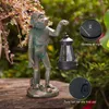 Garden Decorations Goodeco Monkey Statue With Solar Lantern Decor For Garden/Yard/Lawn Unique Housewarming Gifts Women/Mum Birthday