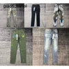 Nuevos 23ss jeans jeans de diseñador jeans para hombre para 2023 nuevo estilo hombres mujeres pantalones jeans morados verano bordado cultivo pequeños pantalones de marca de moda