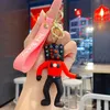 Cartoon Toilet Man Doll Keychain Soft Rubber PVC Car Pendant School Bag Silicone Anime Birthday Gift