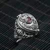 Karma Mini Po Box kan hålla saker smycken 925 sterling silver ring för kvinnor eller män vigselring 925 smycken g2 j19071239h