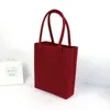 Сумки для покупок Мужская минималистичная серая фетровая сумка для покупок Женская шерстяная фетровая повседневная большая сумка Женская веганская сумка Кошелек 231031