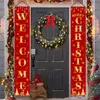Décorations de Noël pour extérieur, cour, porche, ensemble de panneaux à suspendre, décorations de joyeux Noël pour la maison, intérieur et extérieur, décoration murale, porte d'entrée, cour, garage