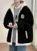 Męskie kurtki zimowe mężczyźni grube ciepłe polarowe jedwabna bawełniana bawełniana z kaptury wiatrówka termiczna płaszcz termiczny plus rozmiar 8xl 231031