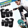 Equipaggiamento protettivo per pattini 6 pezzi Bambini Adulti Ginocchiere Gomitiere Protezioni per i polsi Equipaggiamento protettivo sportivo per skateboard Pattinaggio a rotelle Ciclismo BMX Bicicletta Q231031