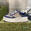 Sapatos casuais masculinos de biscoito com remendo de couro, calçados esportivos com cadarço grosso, plataforma de lona em relevo, sapatos plataforma masculinos e femininos, tênis clássico da moda