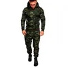 Mens Tracksuits Tracksuit Military Hoodie 2 Pieces Set Costom Your Camouflage Muscle Man Autumn Winter Tactical Sweat Jacket Pants 231031