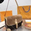 Diane Baguette sac concepteur en peluche sous les bras sac de luxe femmes sac à bandoulière grande capacité portefeuille dame sac à main avec boîte