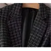 Costumes pour femmes Blazers Printemps Plaid femmes Blazer mode veste à manches longues costume décontracté manteau élégant bureau classique Chic tempérament Blazers 231030