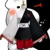 애니메이션 Danganronpa Monokuma Cosplay Kimono Pinafores 드레스 Dangan Ronpa 파티 할로윈 의상 여성용 가발 C90C17