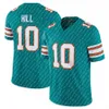 Camisa de futebol Tyreek Hill Tua Tagovailoa Jaylen Waddle Raheem Mostert De'Von Achane Emmanuel Ogbah Jalen Ramsey Xavien Howard Dan Marino Larry Csonka Bob Griese