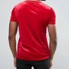 Männer T Shirts Sommer Samt Rundhals T-shirt Kurzarm Feste Männliche T-shirt Hip Hop Basic Tee Shirt Für Männer kleidung Streetwear