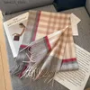 Scarves % Wool Scarf For Women Men British Style Tartan Plaid Cashmere Scarves With Tassel Female Winter Warm Neck Scarf Shawl 2023 Q231031