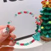 Braccialetti con ciondoli Braccialetti natalizi dal design unico Braccialetti regolabili con perline colorate dolci con dichiarazione di gioielli Dropship regalo