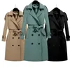 Korki damskie płaszcze jesienne koreańskie płaszcz dla kobiet regulowany talia solidne płaszcze zimowe ubrania w rozmiarze biuro dama damskie kurtki 231030