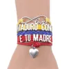 Enkelbanden Infinity Love Venezuela Armband MADURO CONO E TU MADRE Charm Leather Wrap Handgemaakte armbanden Armbanden voor vrouwen mannen Jewe267c