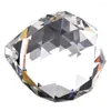Lustre en cristal 3x40MM, boule suspendue de décoration à facettes Feng Shui (transparent)