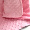 Filtar DIY Namn Personlig bubblad fleece baby filt för vagn Anpassade spädbarnsbädda föremål barnvagn Swaddle Born Birth Present