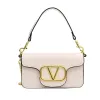 Cross Body Luxury Brand Designer Chain Totes Bags Fashion V Letter Wallet Vintage Ladies Solid Color Läder Handväska axel