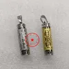 Or Argent Fumer Pendentif En Acier Inoxydable Mini Conteneur De Stockage Bouteille De Tabatière Pilule Épice Miller Herb Tabac Cas Pilule Boîte De Cachette Collier Porte-Cigarette