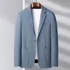 Herenpakken Producten Luxe Casual Zakelijk Heren Modetrend Pak Kraag Jas Effen Kleur Bruiloft Hosting Blazer