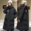 Frauen Daunen Parkas Winter Frauen Jacke Lange Weibliche Baumwolle Mit Kapuze Mantel Dicke Warme Jacken Winddicht Casual Student Mantel 231031