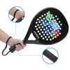 Tennis Rackets Padel Paddle Racquets Carbon Fiber with EVA Memory Flex Foam Core Racket Lightweight for Pop 231031