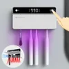 Toothbrush Holders UV Holder Rechargeable Fast Drying Razor Storage Sterilizer With LED Display Bathroom Accessories 231031