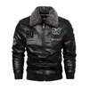 Veste de moto en Faux cuir pour hommes, à la mode automne-hiver, décontractée, en velours brodé, Pu, 231030