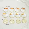 Dangle Earrings 6pcs Style Poker Round Card Space Statement For Women Fashion Pendant Diy Jewelry Accessories Materials