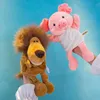 Fantoches 30cm bonito corpo inteiro animal mão fantoche brinquedo de pelúcia história do jardim de infância adereços interativos pai-filho jogo luva bonecas 231030