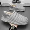 Slippers For Men Waterproof Slipper Added Cotton Platform Shoes Non-Slip Soft And Comfortable Shoe Indoor Fashion