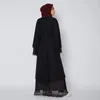 Vêtements ethniques Mode Musulman Abaya Kimono Dubaï Kaftan Abayas Jilbab Cardigan Robes Femmes Islam Vêtements Robe Femme Musulmane