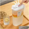 Bouteilles d'eau Distributeur de bouilloire froide Réfrigérateur Gallon Pichet avec couvercle Conteneur pour la maison Limonade Boisson Drop Livraison Jardin Cuisine Di Otqy6