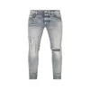 Hommes Cool Rips Stretch Designer Jeans Distressed Ripped Biker Slim Fit Lavé Moto Denim Hommes Hip Hop Mode Homme Pantalon 202314j