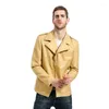 Costumes pour hommes Printemps Automne Hommes Vestes Solide Locomotive Style Unique Blazer À Fermeture Éclair Manteaux Mince Classique Costume Veste Masculine XXL