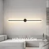 Lampa ścienna Nowoczesne minimalistyczne lampy LED Light Stick Lightce do studiowania Pokoju łóżka Korytarza łazienki Kuchnia Kuchnia oświetlenie wewnętrzne
