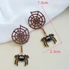 Dangle Earrings ZHINI 2023 Design Personality Long Earring Exaggeration Punk Spider For Women Statement Jewelry Gift