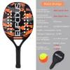 Tennisracketar högkvalitativ full kol 3K och glasfiber strandracket grov yta racket med väska boll 231031