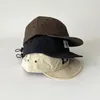 Berretti da baseball a tesa corta cappello da baseball da donna piatto Bill campeggio Gorras tinta unita da uomo corona bassa classica regolabile Gorros