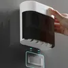 Zahnbürstenhalter Kreative Wandmontage Automatischer Zahnpastaspender Badezimmerzubehör Wasserdichter Lazy Squeezer Halter 231031
