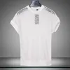 Polos męski Idopy Korean Summer Tshirt Men Brand Slim Fit, zobacz przez gotyckie punkowe pullover z krótkim rękawem Casual Tees T Shirt 231031