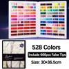 Nail Practice Display 400/528/120 Colors Nail Gel Polish Display Chart Nail Polish Color Card Acrylic Cover Showing Shelf Holder with False Tips 231030