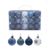 Décorations de Noël 30pcs boules de décor d'arbre paillettes plaqué or pendentifs suspendus boule ornements de noël pour cadeau de l'année à la maison