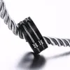 Classic Wire Cable Biker Rings For Men 316L Stainless Steel Brushed Design Boy Signet Finger Bands Hip Hop Bladed Ring Jewelry300z