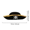 2 Pcs Pirate Hat Captain Costume Props Boy Clothes Long Cosplay Child Halloween Costumes 230920