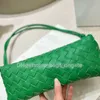 Siyah kadın omuz çantası dokuma tasarımcı çanta düğümü örgü yeşil b crossbody çantalar erkek çanta kılıfları hobo torbası altında 0902